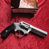 Ruger SP101 early 1990 revolver stainless .22 cal. 4 inch with box & holster - Image 4 of 10