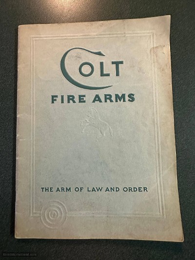 Colt Firearms Catalog Jan. 1, 1941.
