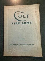 Colt Firearms Catalog Jan. 1, 1941.
