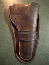 Rare Al Furstnow, Miles City, Montana, Single Loop Single Action Holster. - 1 of 4