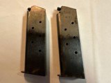 Two Colt 1911 Two Tone WWI era Mags. - 2 of 7