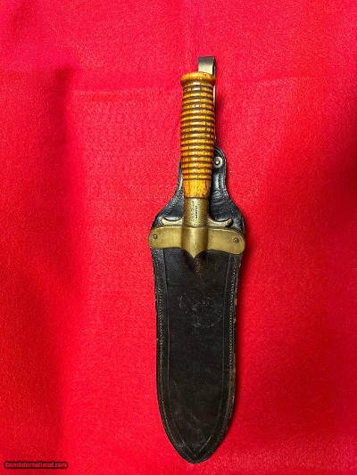 Rare 1890 U.S. Springfield Entrenching Knife w/Scabbard.