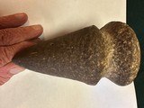 Early man full groove stone axe. - 6 of 6