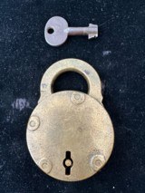 Ames Sword Co. Brass Lock and Key - 3 of 4