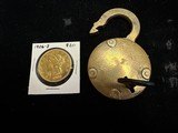 Ames Sword Co. Brass Lock and Key - 4 of 4