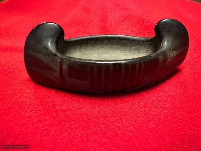 Black on Black Santa Clara signed canoe