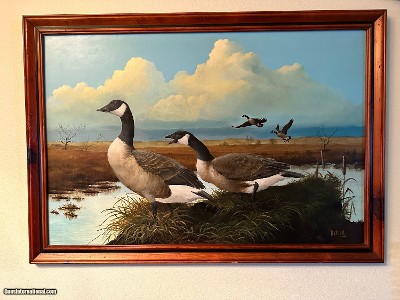 Early Wes Dewey Oil on Board