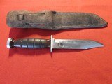 WW2 Vintage KA-BAR Olean, NY Survival Knife - 2 of 7