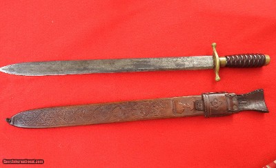 CIVIL WAR ERA COLLINS NO 289 SHORT SWORD/MACHETE