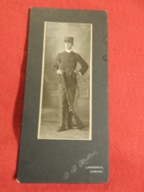 U.S. SOLDIER WITH SPRINGFIELD RIFLE CABINET CARD - 4 of 7