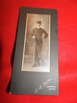 U.S. SOLDIER WITH SPRINGFIELD RIFLE CABINET CARD - 2 of 7