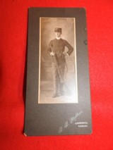 U.S. SOLDIER WITH SPRINGFIELD RIFLE CABINET CARD - 3 of 7