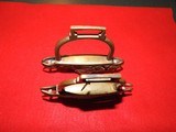 Civil War era fancy brass stirrups - 4 of 5