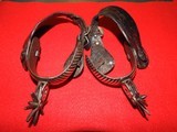 Antique Mexican Charro Silver Spurs - 2 of 7