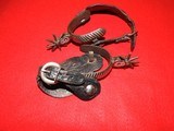 Antique Mexican Charro Silver Spurs - 3 of 7