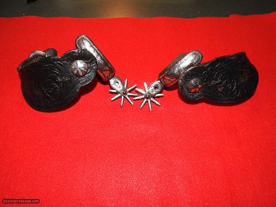 Antique Mexican Charro Silver Spurs