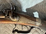 Huebel in meiningen double barrel percussion stalking rifle - 1 of 14