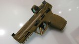 Smith and Wesson M&P9 M2.0 Compact FDE; Trijicon RMO6 FDE red dot sight - 2 of 8