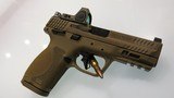 Smith and Wesson M&P9 M2.0 Compact FDE; Trijicon RMO6 FDE red dot sight - 1 of 8