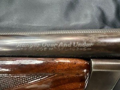 Ranger Over and Under 12 Gauge Model 103-5 - Image 6 of 11