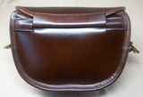 Westley Richards Anson Cartridge Bag, 100 round, Dark Tan Leather, Shotgun Shells - 4 of 13