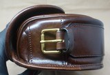 Westley Richards Anson Cartridge Bag, 100 round, Dark Tan Leather, Shotgun Shells - 8 of 13