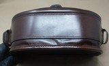 Westley Richards Anson Cartridge Bag, 100 round, Dark Tan Leather, Shotgun Shells - 6 of 13