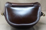 Westley Richards Anson Cartridge Bag, 100 round, Dark Tan Leather, Shotgun Shells - 3 of 13