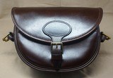Westley Richards Anson Cartridge Bag, 100 round, Dark Tan Leather, Shotgun Shells