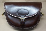 Westley Richards Anson Cartridge Bag, 100 round, Dark Tan Leather, Shotgun Shells - 2 of 13