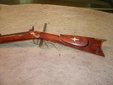 Cherry 2 piece 32 cal rifle w/ antique fittings - 4 of 13
