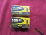 Canuck
32 Short rimfire cartridges, 2 boxes of 50 excellent