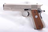 Colt Mk IV Series 70 .45 acp, Satin Nickel - 1 of 10