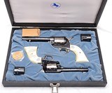 Colt Nevada State Centennial .22/45 two revolver set with extra engraved cylinders - 2 of 10