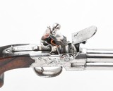 London made, Wallis inscribed flintlock tap-action O/U #2 - 4 of 8