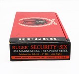 Ruger Security Six .357 magnum 4" SS as new in box - 8 of 8