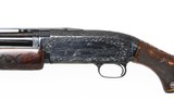 Winchester Model 12 Trap..engraved and carved wood - 2 of 6