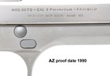 Beretta 92FS stainless steelITALIAN mfg. - 7 of 8