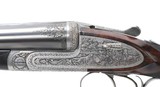 Belglian Sidelock 12 gauge profusely engraved by Josef Fugger - 8 of 17