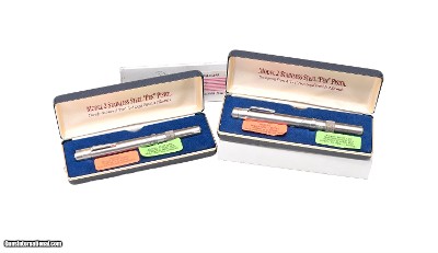 American Derringer Consecutive pair of Model 2 Pen Guns, NIB, .25 acp