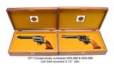 Colt SAA 1971 NRA Commemorative consecutively number pair NIB - 1 of 3