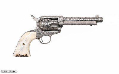 Colt SAA first gen, Texas Cattle Brand engraved by D W Harris