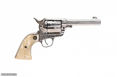 Colt SAA factory engraved Sheriff's model 4