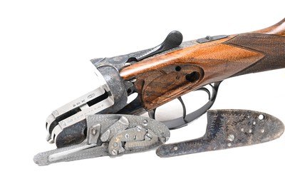 Griffin & Howe round body side lock ejector 12 ga SxS - Image 9 of 13