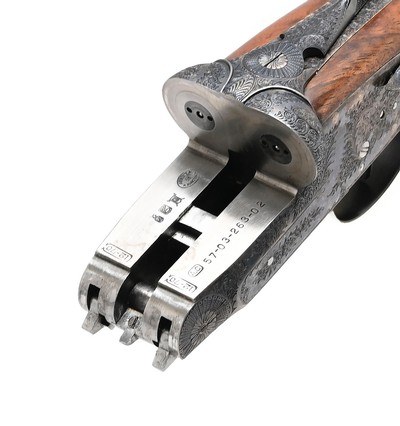 Griffin & Howe round body side lock ejector 12 ga SxS - Image 11 of 13