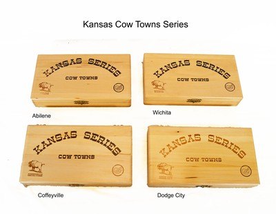 Colt Scouts: Kansas Cow Towns (4), Kansas Trails (4) & Kansas Forts (4)Twelve total - Image 1 of 6
