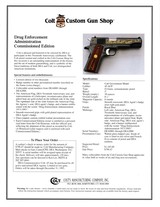 Colt 20th Anniversary of the DEA 1911 pistol - Image 9 of 10