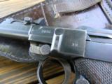 Artillery luger with stock and leather. DWM - 3 of 15