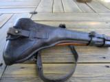 Artillery luger with stock and leather. DWM - 14 of 15