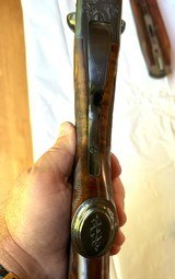 WINCHESTER MODEL 21 12GA 28"VENT RIB "SKEET" WS1/WS1 B CARVED WOOD #3 ENGRAVED VERY RARE - 15 of 15